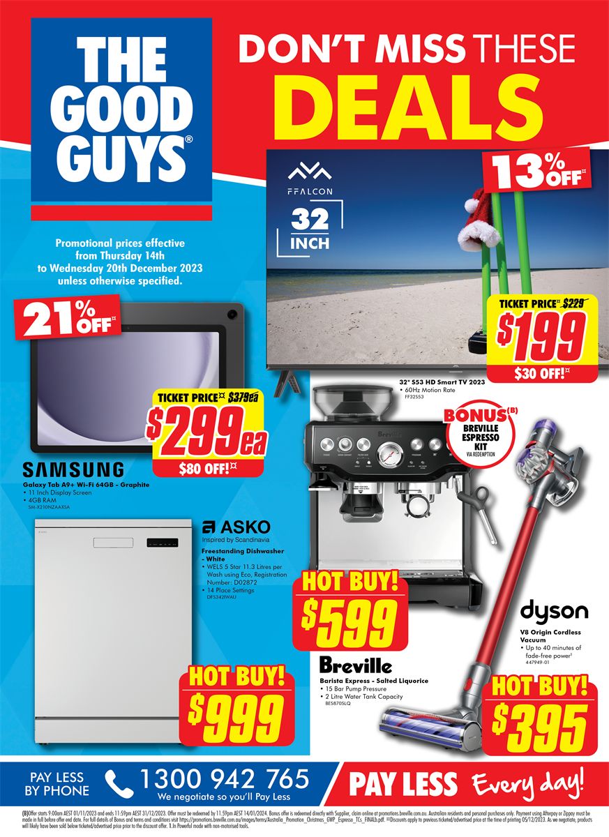 The Good Guys Catalogue from 13/12/2023