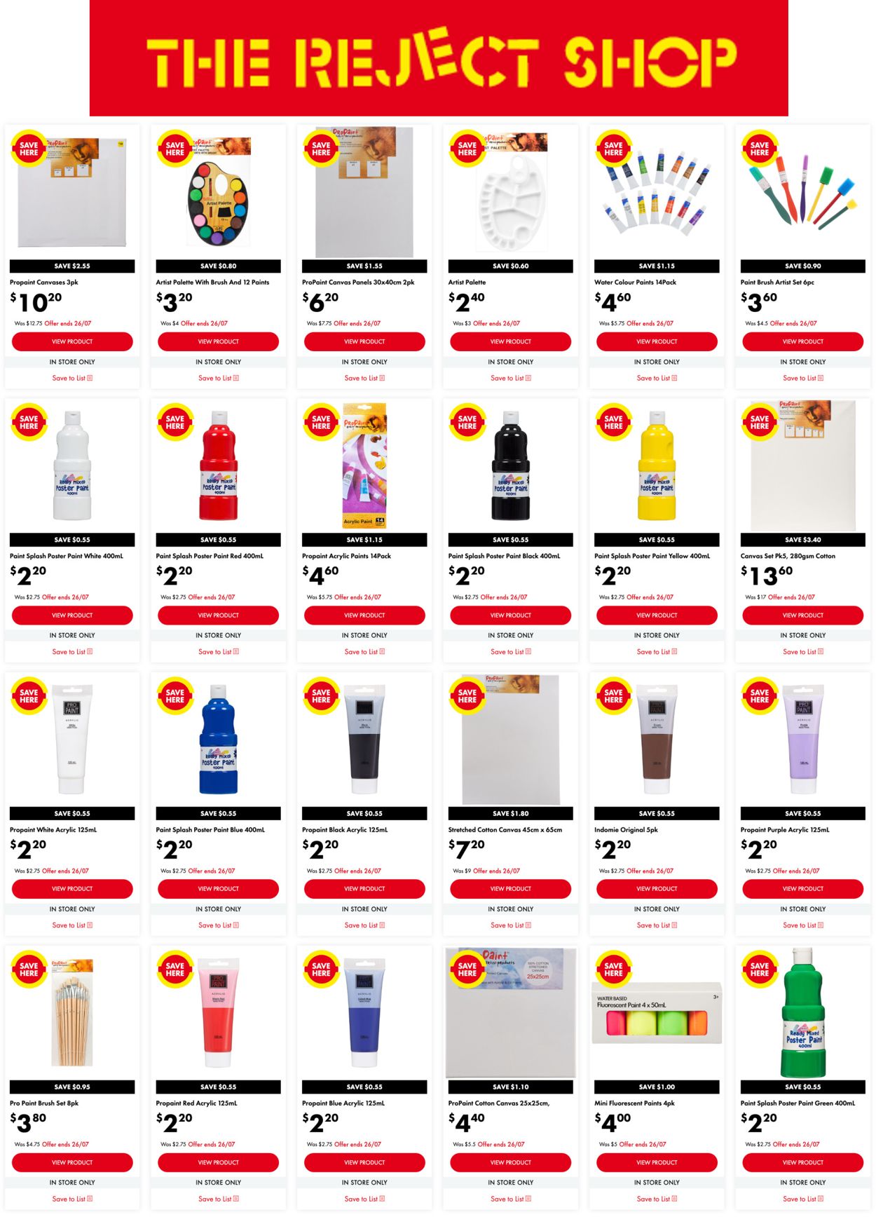 The Reject Shop Catalogue from 20/07/2022