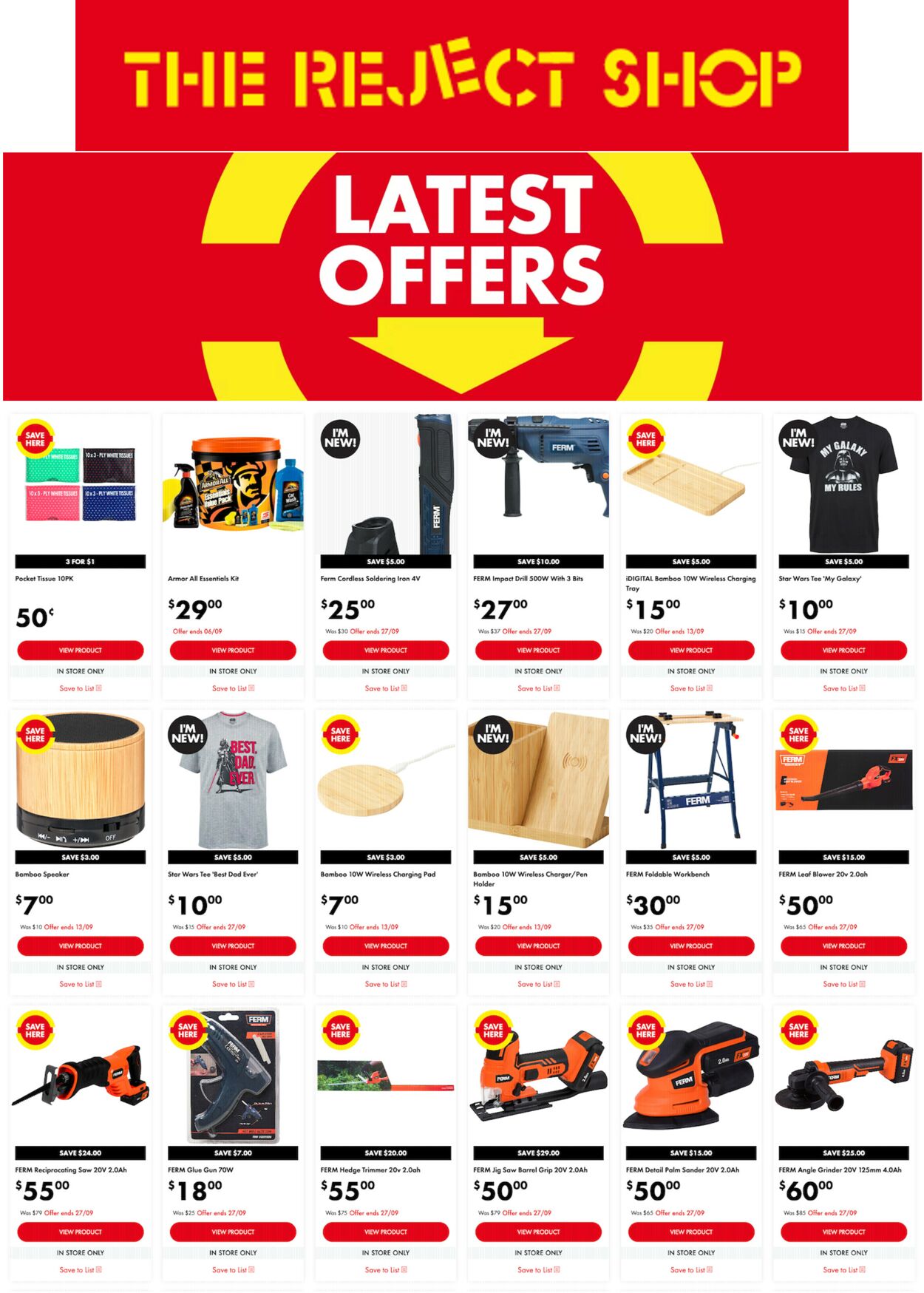 The Reject Shop Catalogue from 06/09/2022