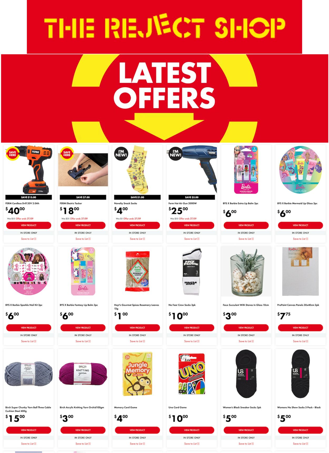 The Reject Shop Catalogue from 06/09/2022