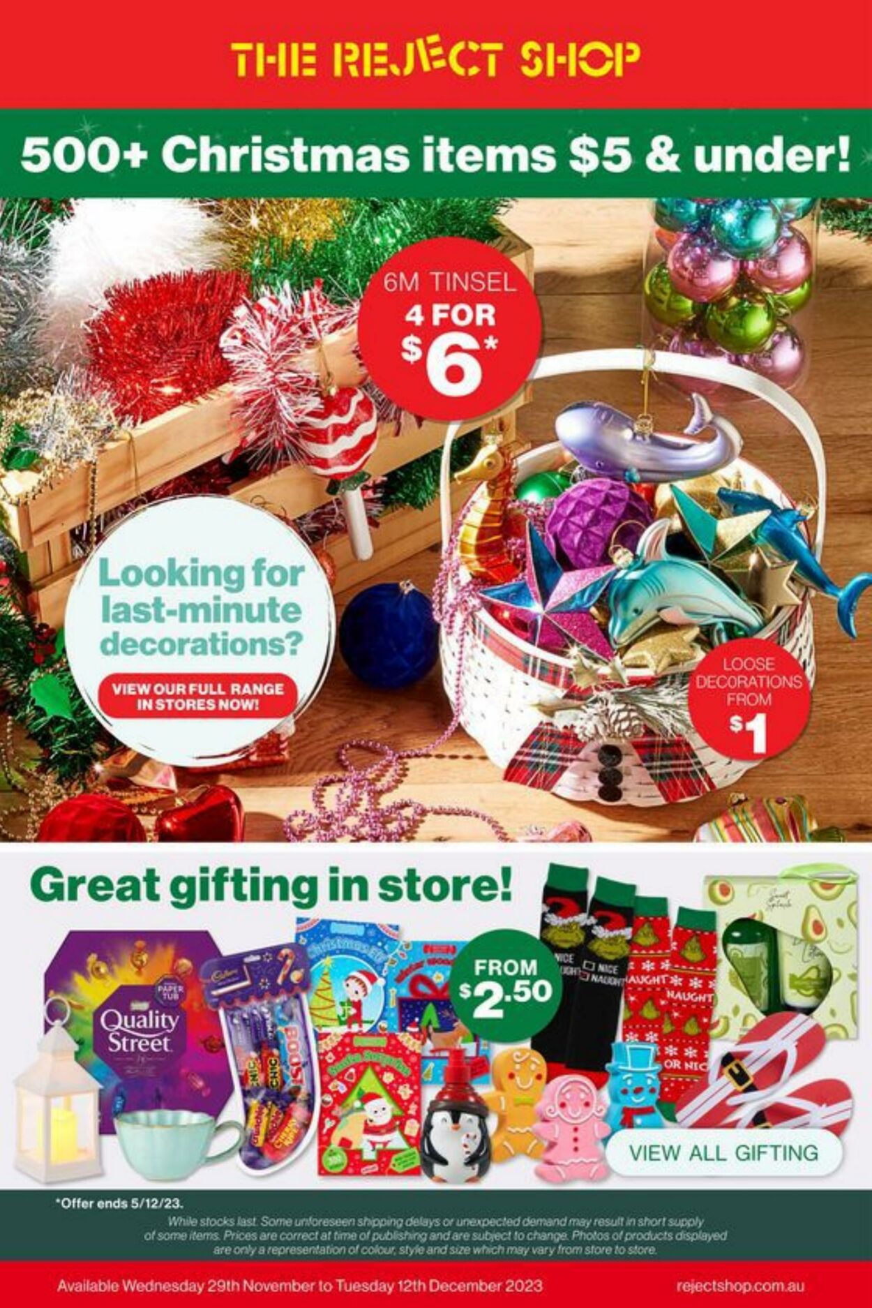 The Reject Shop Catalogue from 01/12/2023