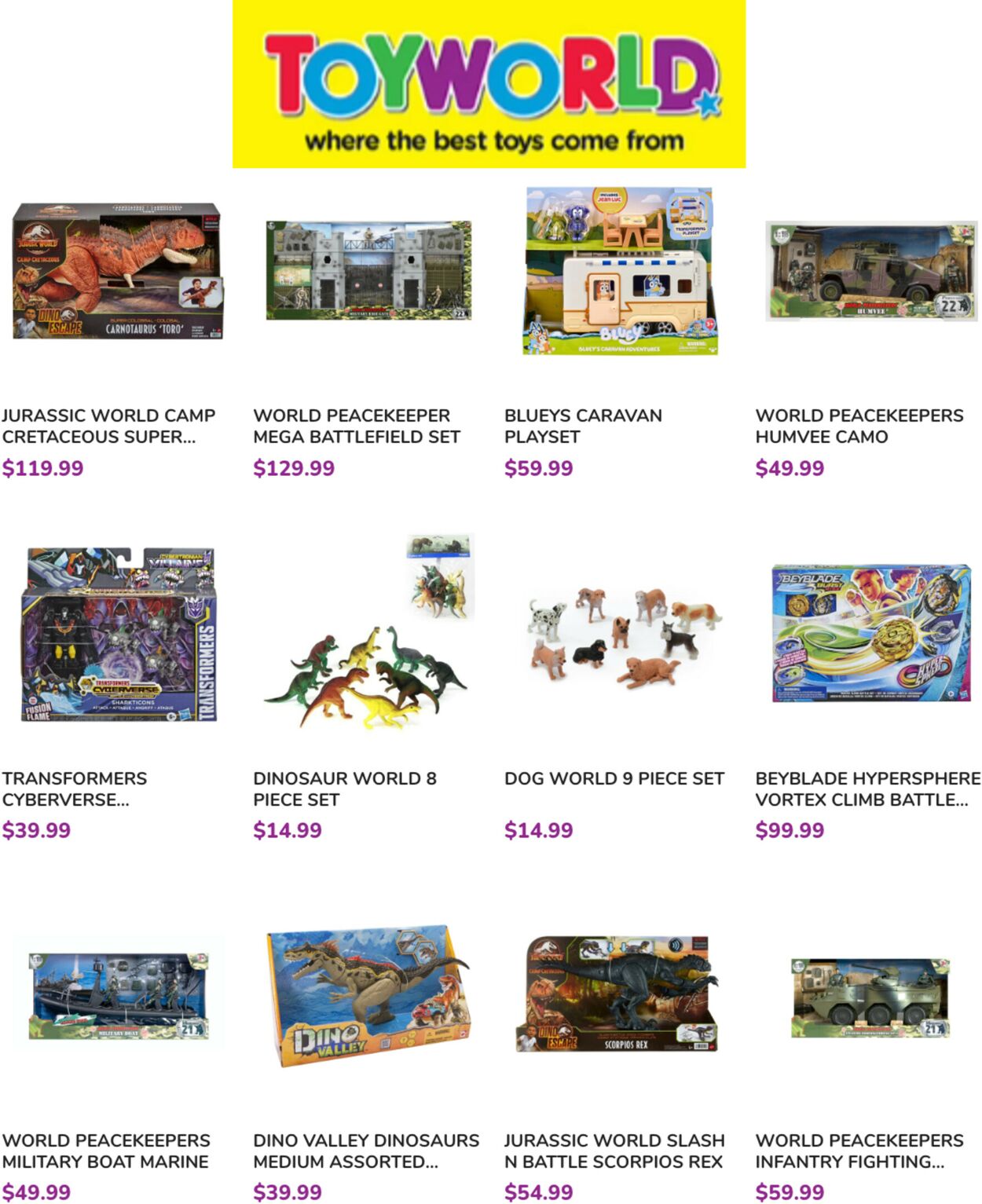 Toyworld Catalogue from 05/09/2022