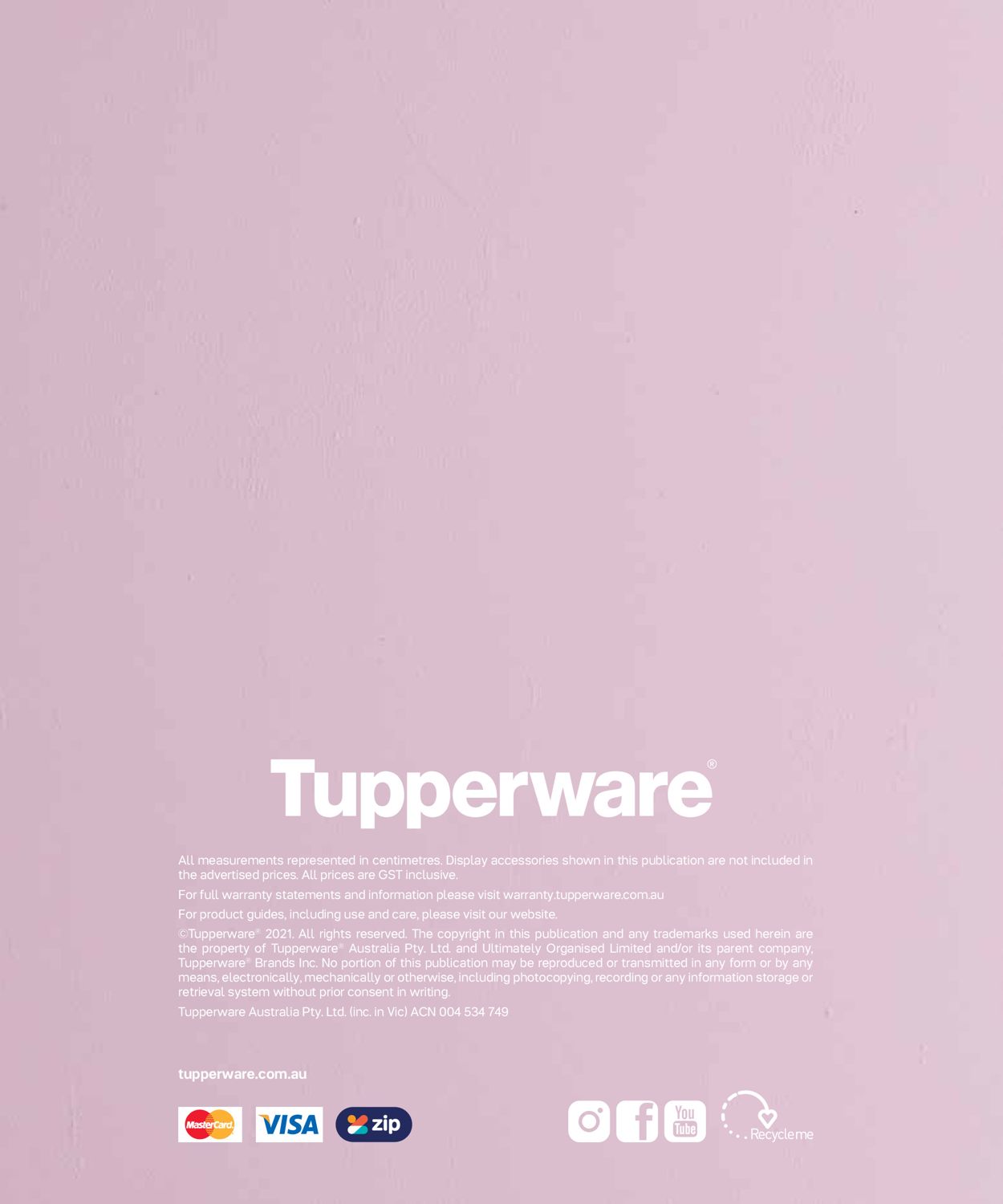 Tupperware Catalogue from 01/09/2021