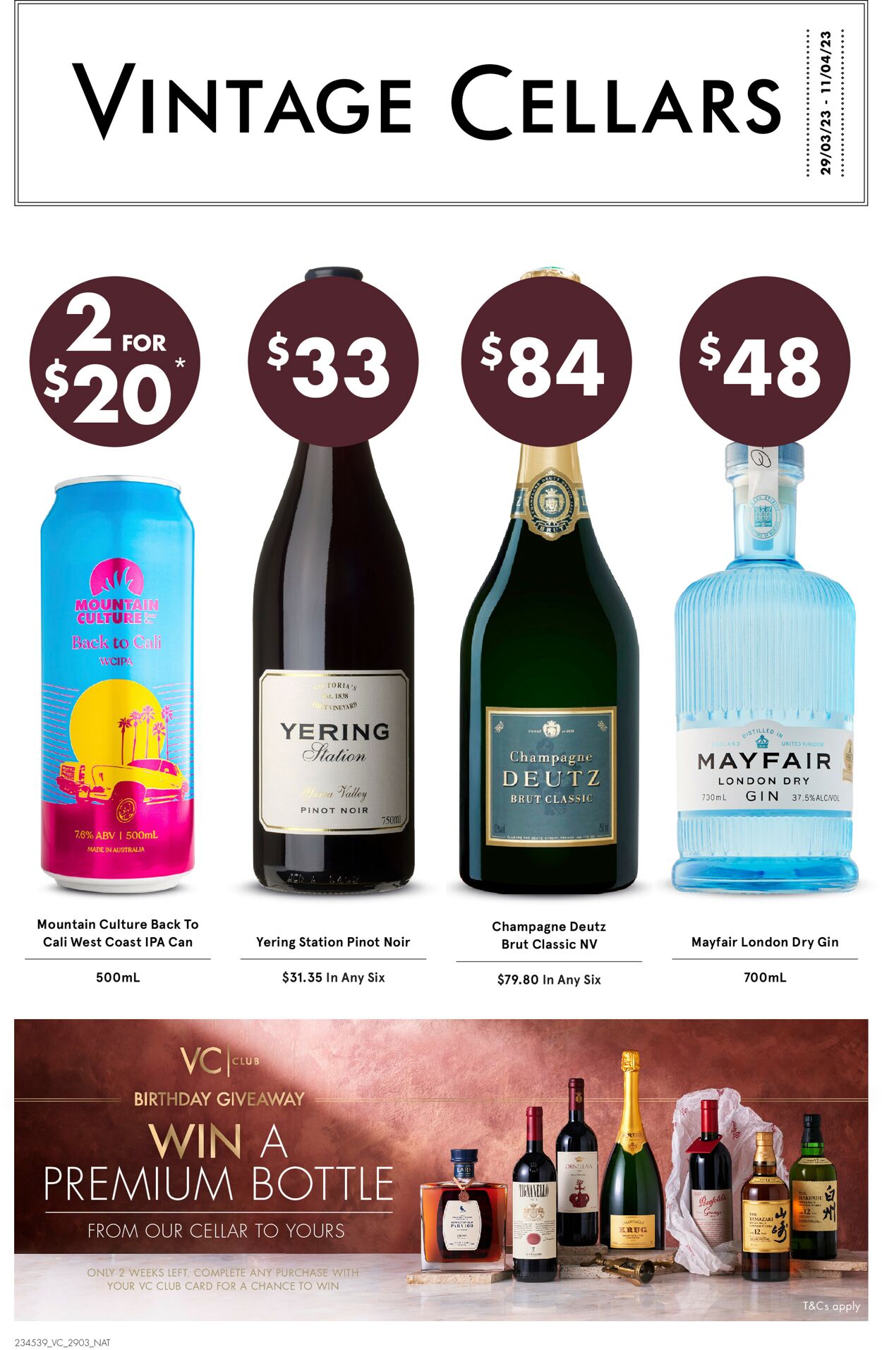 Vintage Cellars Catalogue from 30/03/2023