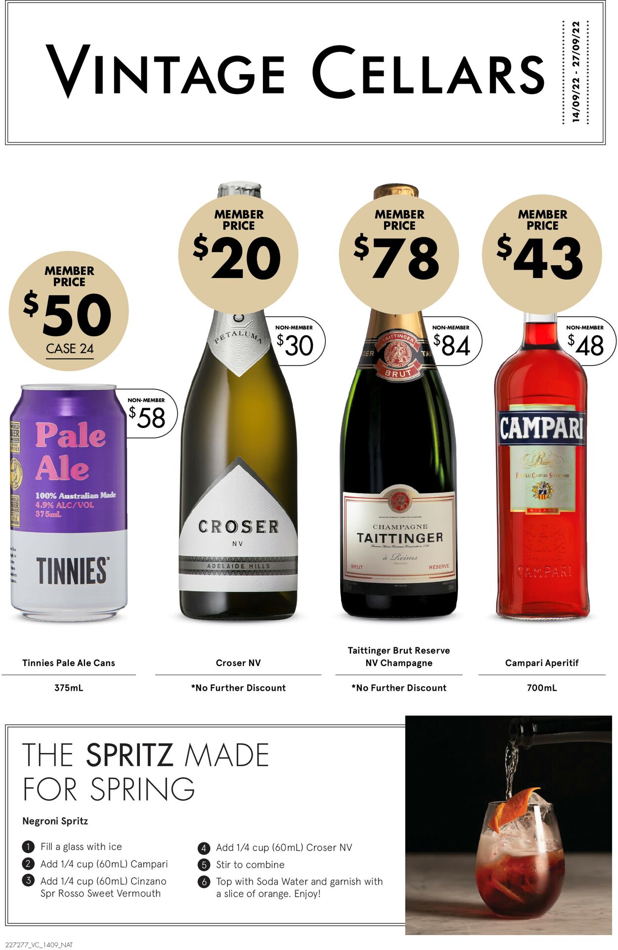 Vintage Cellars Catalogue from 14/09/2022