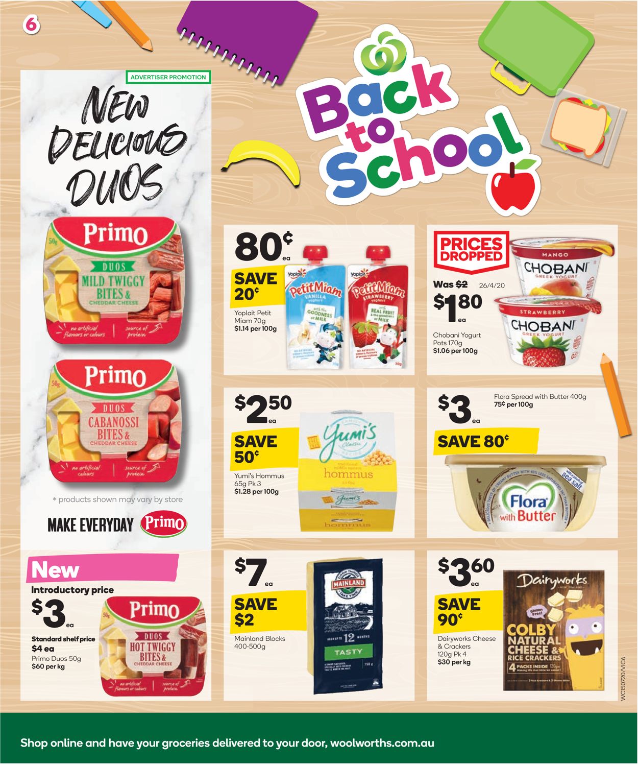 Woolworths Catalogue from 15/07/2020