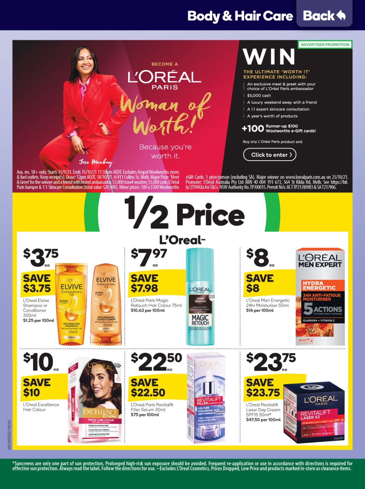 Woolworths Catalogue from 15/09/2021
