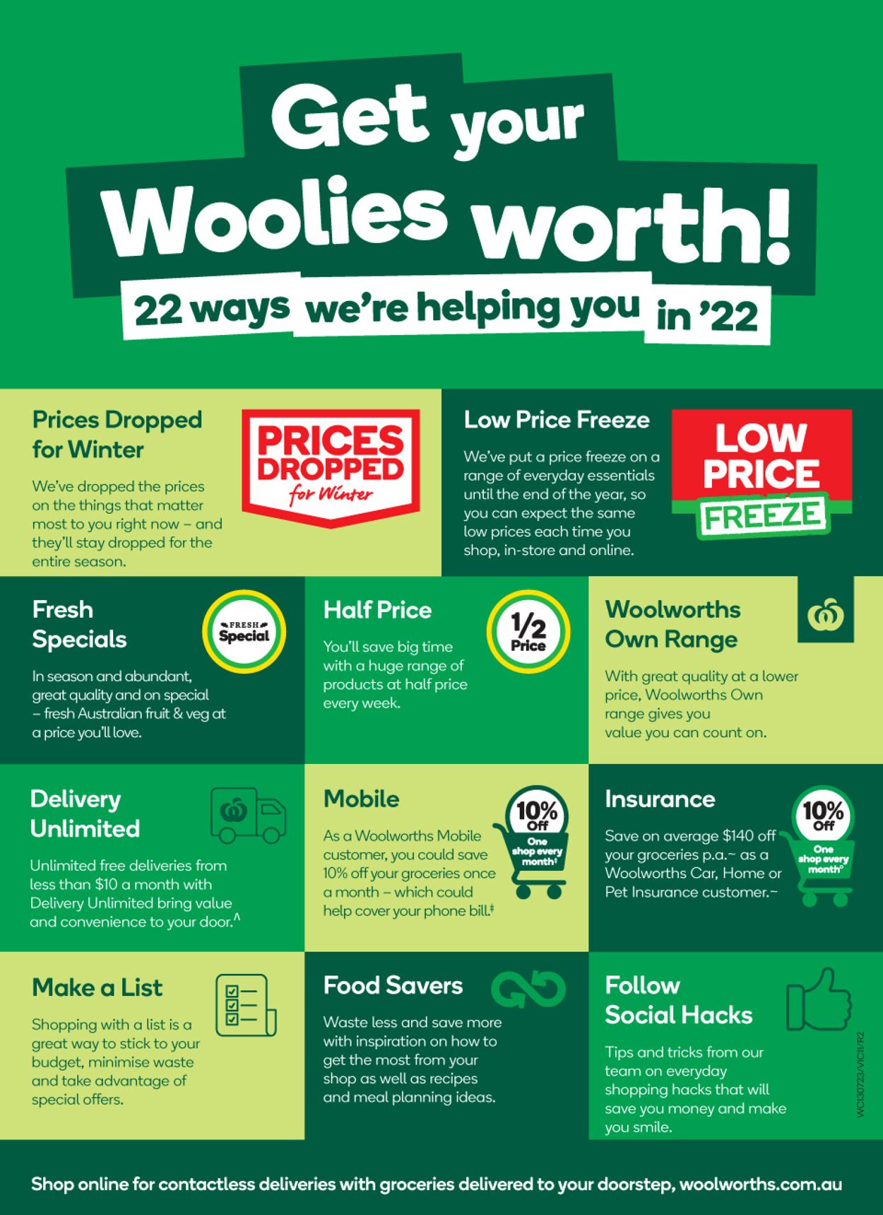 Woolworths Catalogue from 13/07/2022