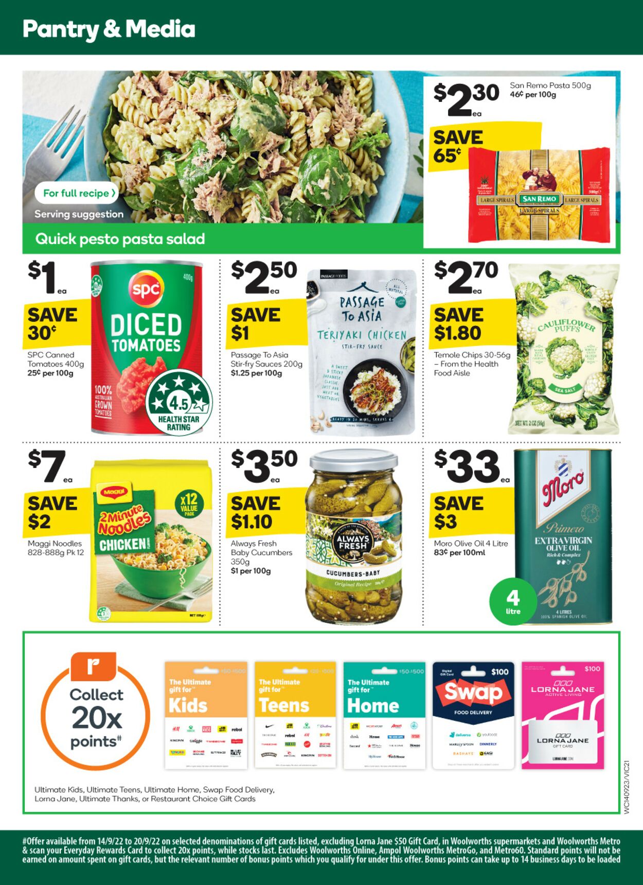 Woolworths Catalogue from 14/09/2022