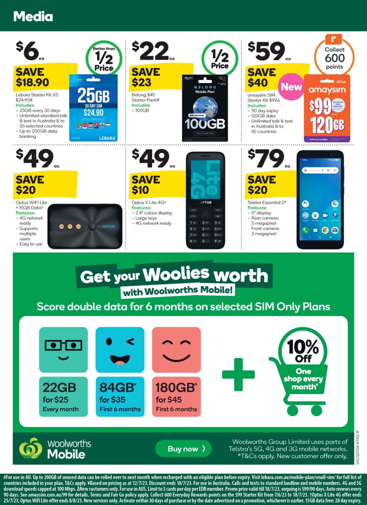 Woolworths Catalogue from 12/07/2023