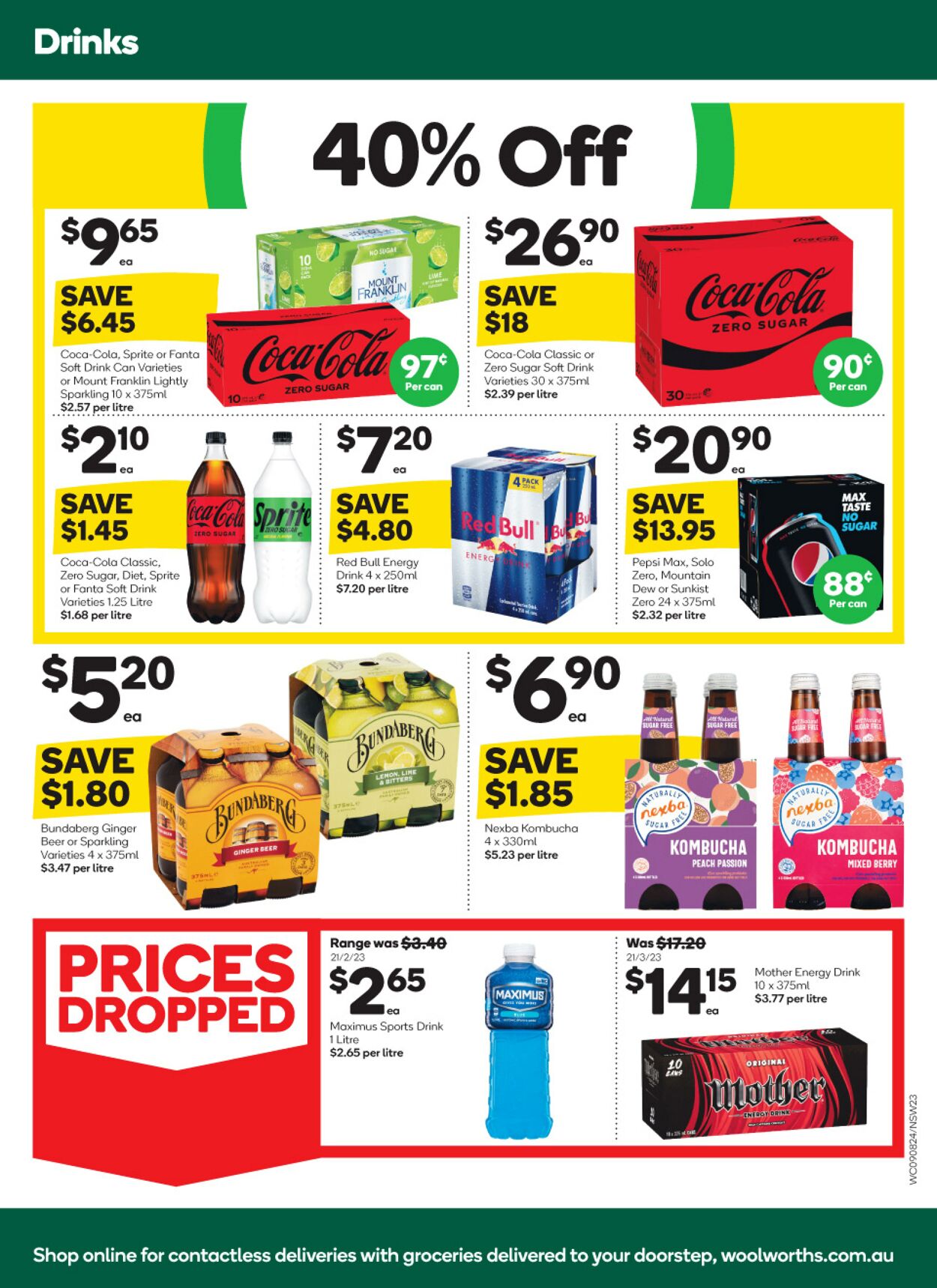 Woolworths Catalogue from 09/08/2023