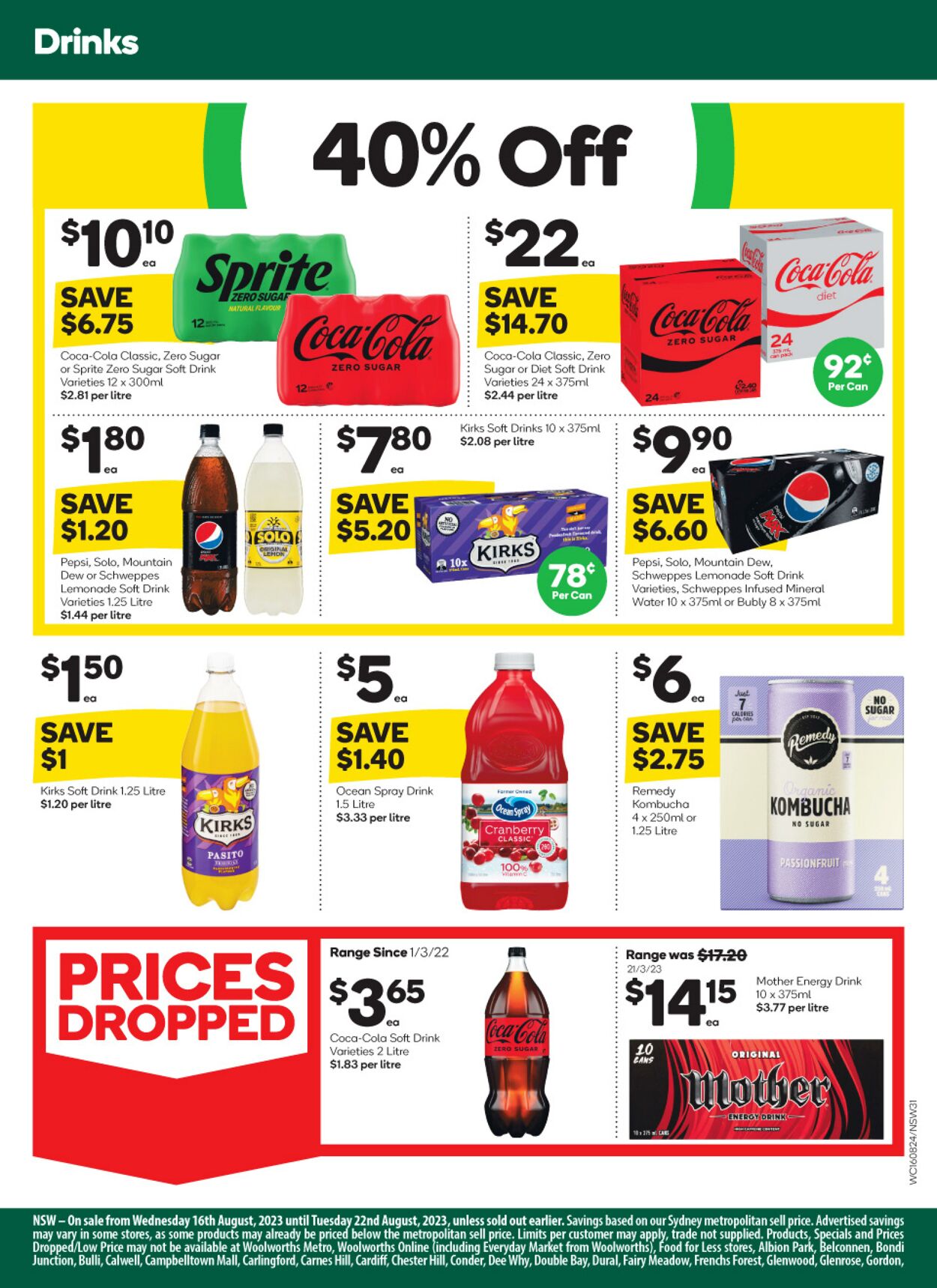 Woolworths Catalogue from 16/08/2023