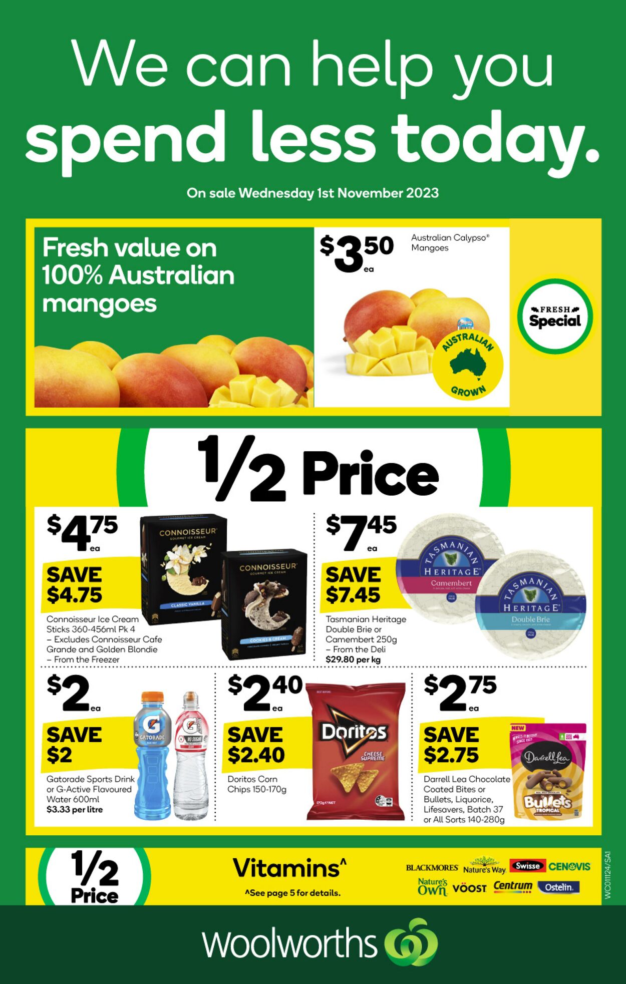 Woolworths Catalogue from 01/11/2023