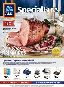 Catalogue ALDI - Holiday 2020 from 16/12/2020