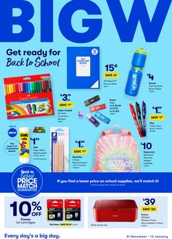 Catalogue BIG W - Back to School from 31/12/2020