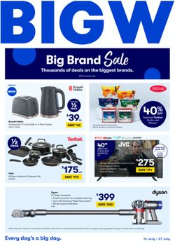 Catalogue BIG W from 14/07/2022