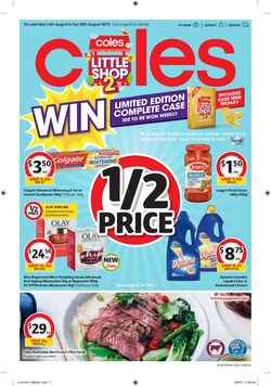 Catalogue Coles from 14/08/2019