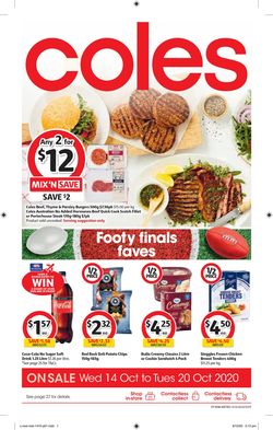 Catalogue Coles from 14/10/2020