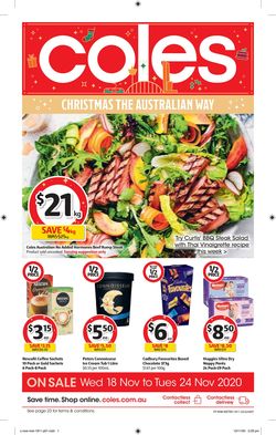 Catalogue Coles Christmas 2020 from 18/11/2020