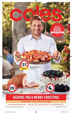 Catalogue Coles - Christmas 2020 from 16/12/2020