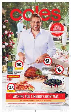Catalogue Coles - Christmas 2020 from 21/12/2020