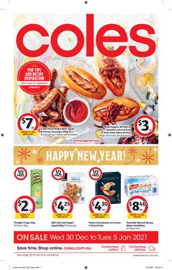Catalogue Coles - New Year 2021 from 30/12/2020