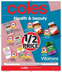 Catalogue Coles from 14/04/2021