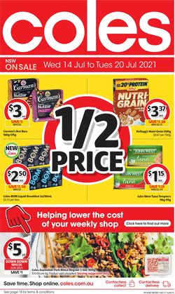 Catalogue Coles from 14/07/2021