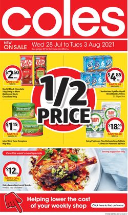 Catalogue Coles from 28/07/2021