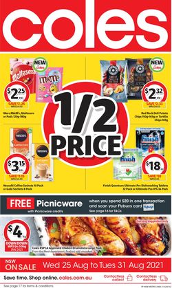 Catalogue Coles from 25/08/2021
