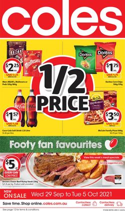 Catalogue Coles from 29/09/2021