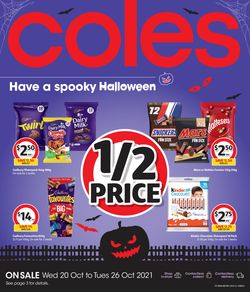 Catalogue Coles Halloween 2021 from 20/10/2021