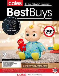 Catalogue Coles BLACK FRIDAY 2021 from 26/11/2021