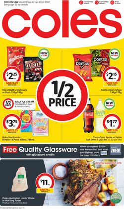 Catalogue Coles from 28/09/2022