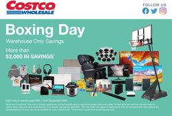 Catalogue Costco - Boxing Week 2020 from 26/12/2020
