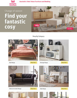 Catalogue Fantastic Furniture from 03/07/2023