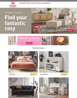 Catalogue Fantastic Furniture from 17/07/2023