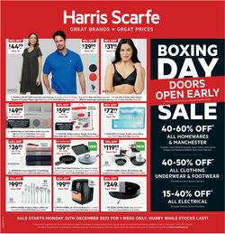 Catalogue Harris Scarfe from 25/12/2022