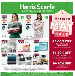 Catalogue Harris Scarfe from 28/04/2023