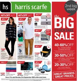 Catalogue Harris Scarfe from 21/09/2020