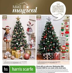 Catalogue Harris Scarfe Christmas 2020 from 28/10/2020