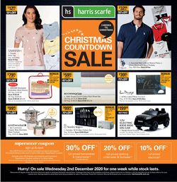 Catalogue Harris Scarfe Christmas 2020 from 02/12/2020