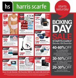 Catalogue Harris Scarfe - Boxing Day 2020 from 12/12/2020