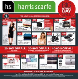 Catalogue Harris Scarfe from 26/12/2020