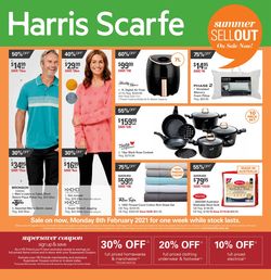 Harris Scarfe Catalogue from 08/02/2021