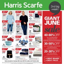Catalogue Harris Scarfe from 15/06/2021