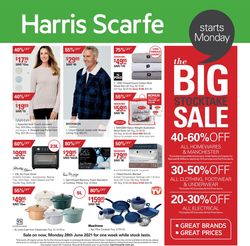 Catalogue Harris Scarfe from 28/06/2021