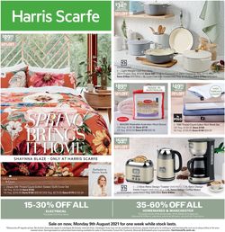 Harris Scarfe Catalogue from 09/08/2021