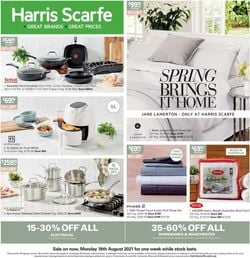 Catalogue Harris Scarfe from 16/08/2021