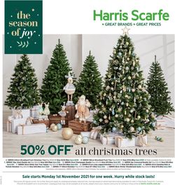 Catalogue Harris Scarfe HOLIDAYS 2021 from 01/11/2021